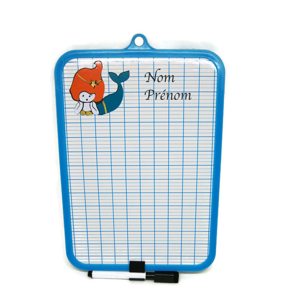 Slate whiteboard with little mermaid - Office supplies