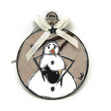Load the image in the gallery,Christmas balls snowman, bird and cat
