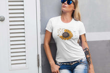 Load the image in the gallery,Sunflower women&#39;s t-shirt - T-shirt - summer
