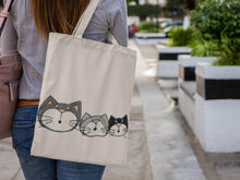 Load the image in the gallery,Cotton bag three cats - Bags and pouches -
