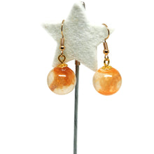 Load the image in the gallery,Orange ball earrings - Jewelry -

