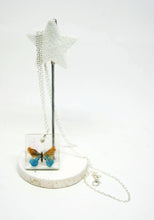 Load the image in the gallery,Square pendant with butterfly - Jewelry
