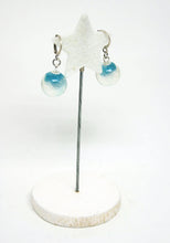 Load the image in the gallery,Blue ball earrings - Jewelery -

