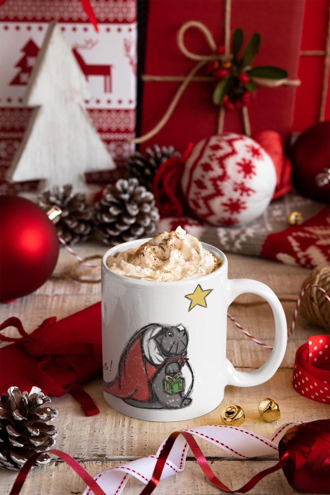 Christmas mug with cat - Tableware