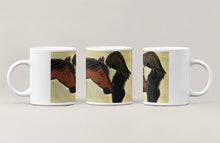 Charger l&#39;image dans la galerie, Mug blanc avec cheval et cavalière - Vaisselle
