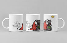 Load the image in the gallery,Christmas mug with cat - Tableware
