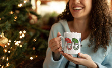 Load the image in the gallery,Mug with three Christmas elves - Tableware
