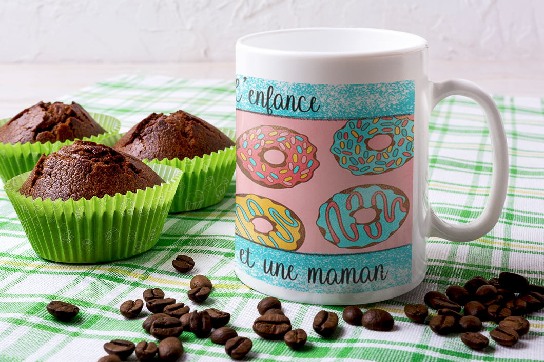 Mug with donuts - Mother's Day - Tableware