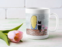 Load the image in the gallery,Mug with woman and personalized cat - Tableware
