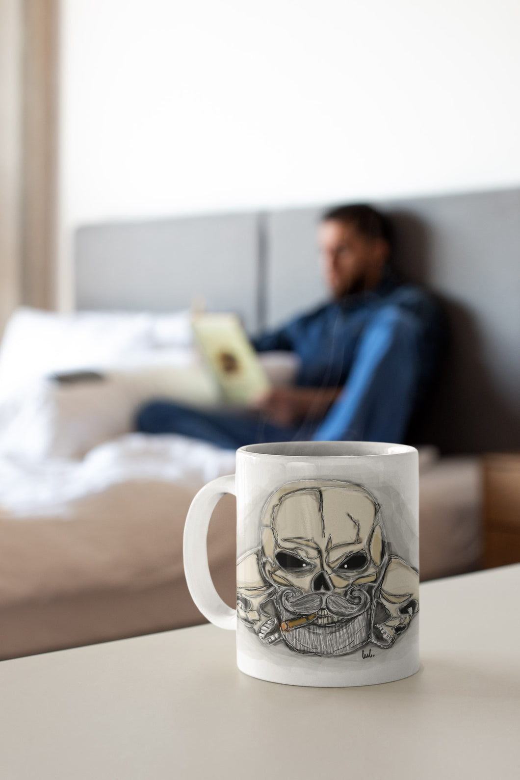 Mug with skull - Tableware - Men's Gifts - Valentine's Day
