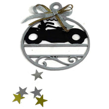 Load the image in the gallery,Wooden Christmas ornaments in the shape of a motorcycle to hang in the tree
