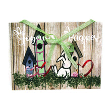 Load the image in the gallery,Door plate with personalized rabbit - Easter - Home decoration

