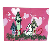 Charger l&#39;image dans la galerie, Plaque rose avec lapin personnalisée - Pâques - Décoration maison
