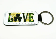 Load the image in the gallery,Key ring with clovers - jewelry - St Patrick&#39;s Day - Men&#39;s Gifts
