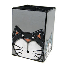 Charger l&#39;image dans la galerie, Pot à crayon avec trois chats - Articles de bureau -

