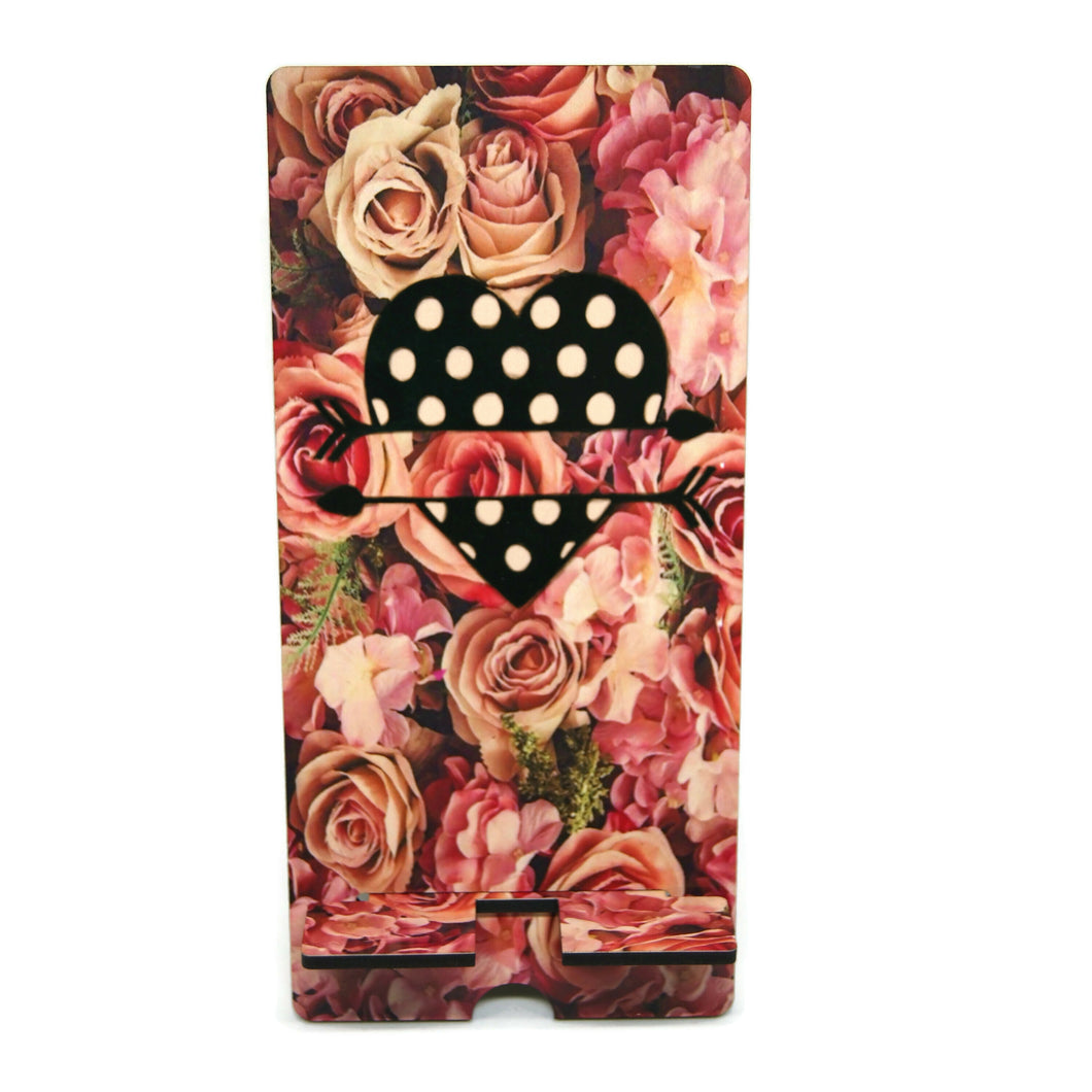 Phone stand with roses- Office items -