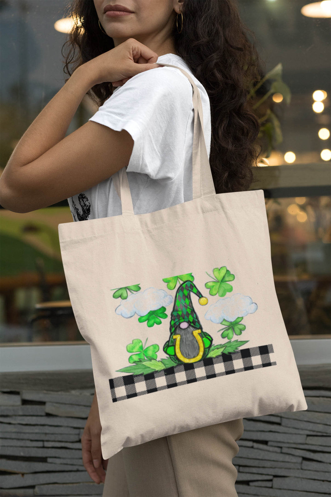 St Patrick gnome cotton bag - Bags and Pouches