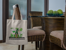 Load the image in the gallery,St Patrick gnome cotton bag - Bags and Pouches
